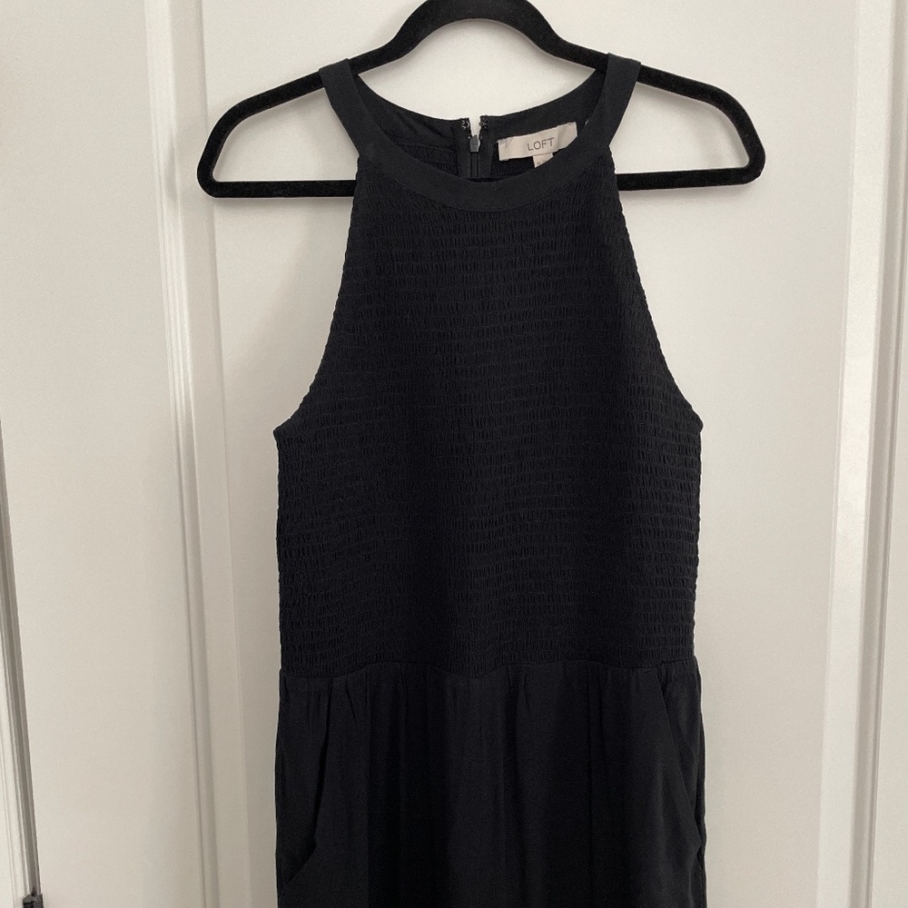 Smocked too wide leg jumpsuit